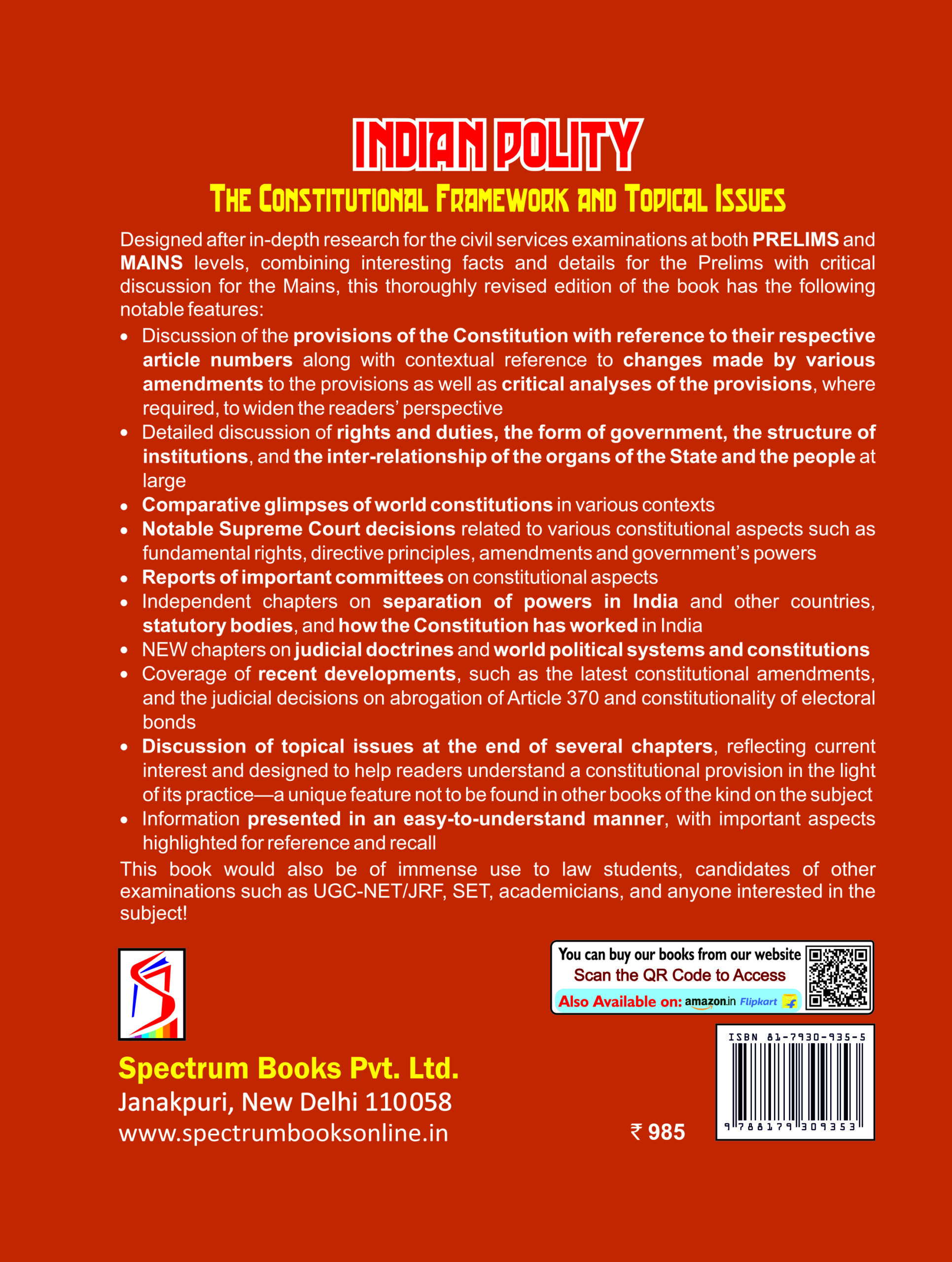 Indian Polity–The Constitutional Framework and Topical Issues 2025 - Image 2